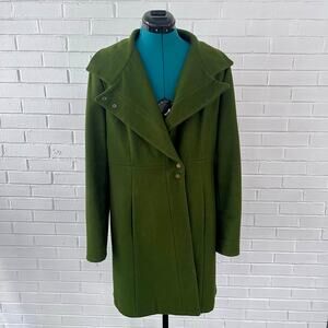 Vintage Y2K Guess army green wool coat